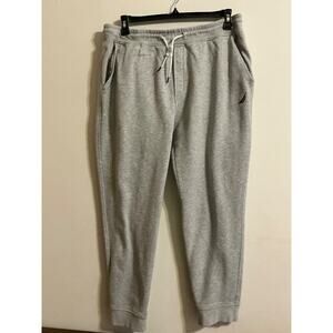 Nautica Men's Fleece Jogger Pant Gray Size XL